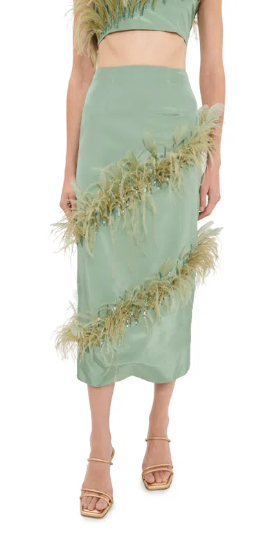 Azeeza Josephine Skirt Mint In Green
