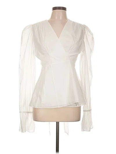 Azeeza Long Sleeve Blouse In White