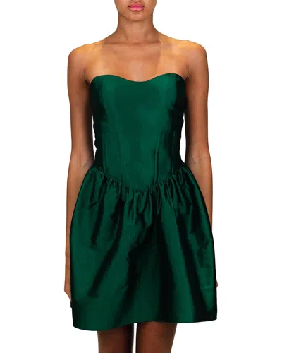 Azeeza Naina Mini Dress In Green