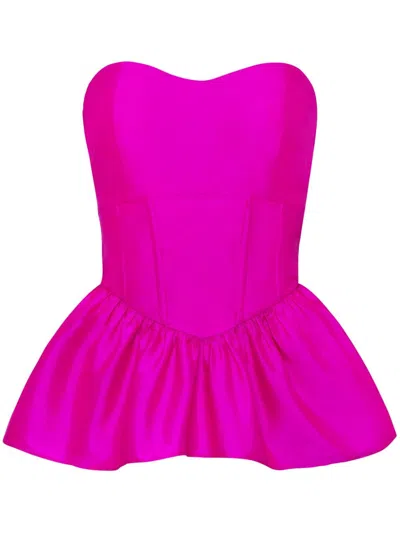 Azeeza Naina Top In Magenta