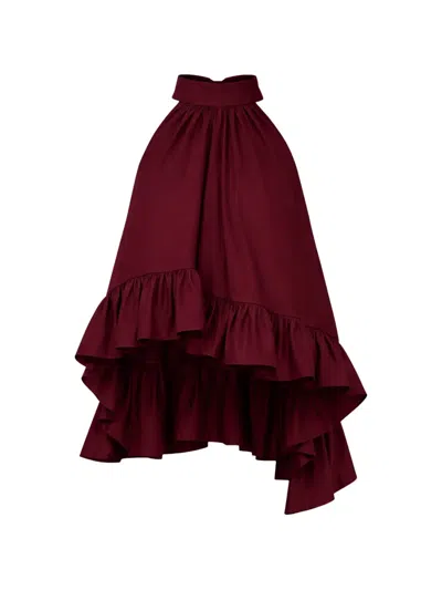 Azeeza Plath Blouse In Red