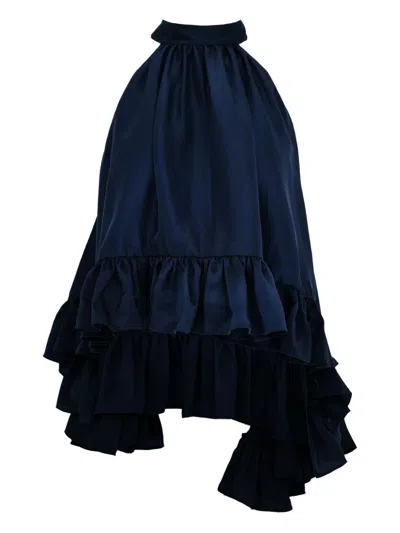 AZEEZA PLATH RAW SILK TOP