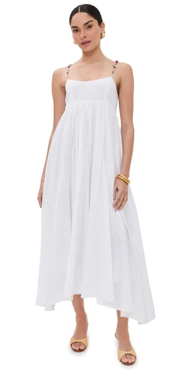 AZEEZA RACHEL MIDI DRESS WHITE