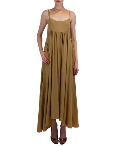 Azeeza Rachel Slim & Relaxed Midi Dress In Green