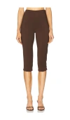 Azeeza Shreya Capri In Brown