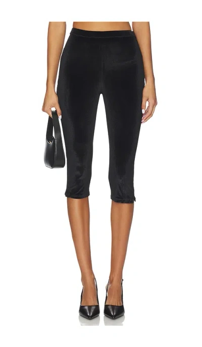 Azeeza Shreya Velvet Capri In Black