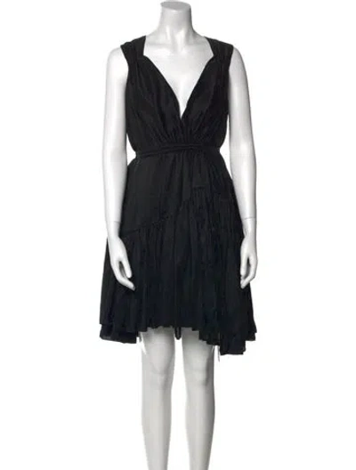 Pre-owned Azeeza Silk Mini Dress In Black