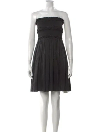 Pre-owned Azeeza Silk Mini Dress In Black