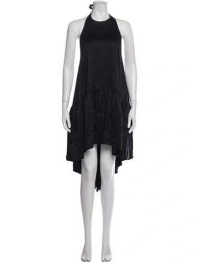 Pre-owned Azeeza Silk Mini Dress In Blue