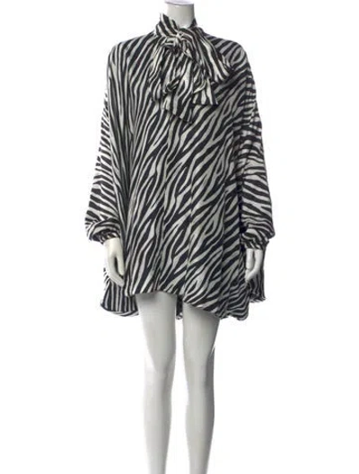 Pre-owned Azeeza Silk Mini Dress In Multicolor