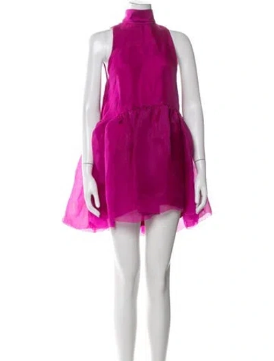 Pre-owned Azeeza Silk Mini Dress In Pink