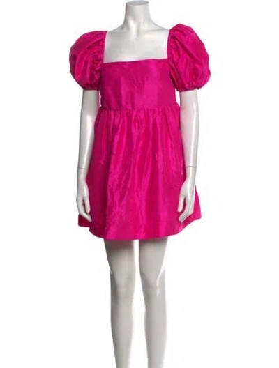 Pre-owned Azeeza Silk Mini Dress In Pink