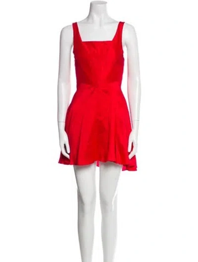Pre-owned Azeeza Silk Mini Dress In Red