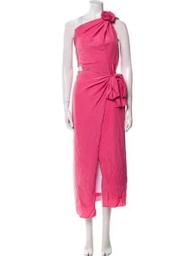 Pre-owned Azeeza Silk Robe In Pink