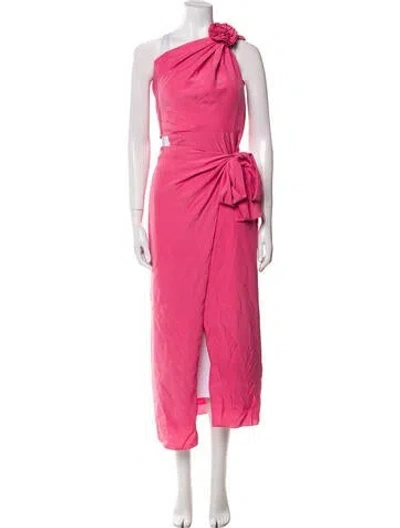 Pre-owned Azeeza Silk Robe In Pink