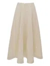 Azeeza Sorcha Sequined Skirt In Neutral