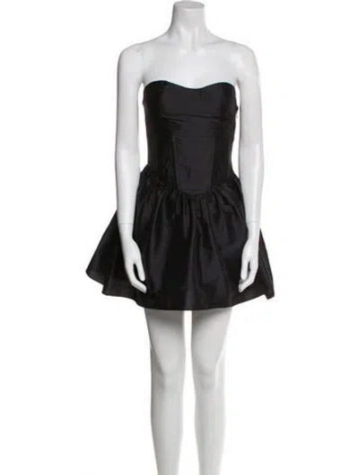 Pre-owned Azeeza Strapless Mini Dress W/ Tags In Black