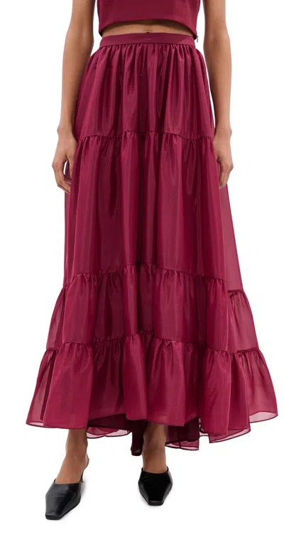 Azeeza Tamar Skirt Wine In Purple