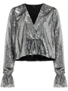 Azeeza Thistle Top In Silver