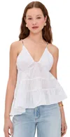 Azeeza Viola Top White