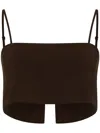 Azeeza Walton Top Chocolate In Chocolate
