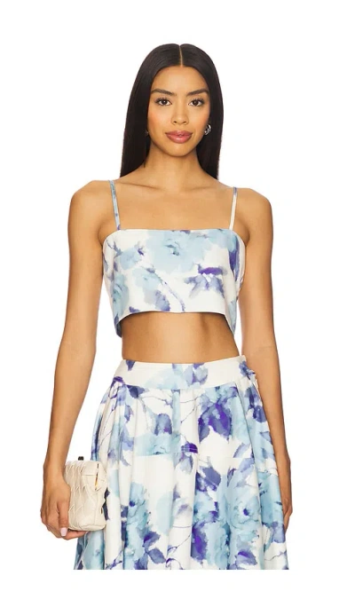 Azeeza Walton Top In Blue