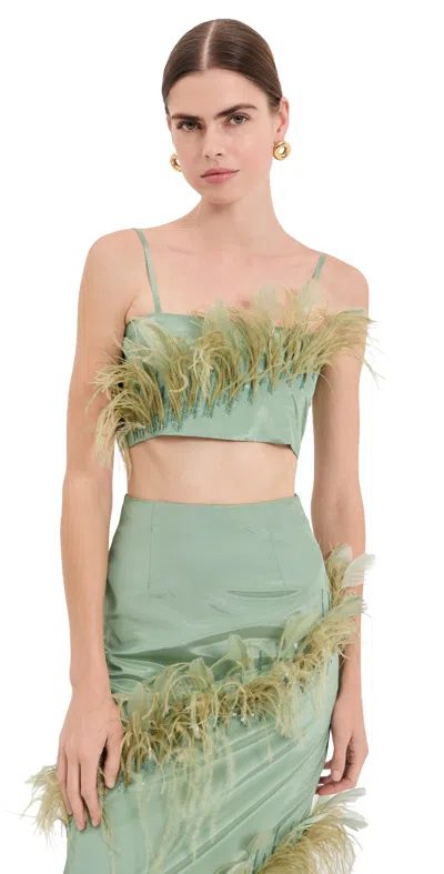 Azeeza Walton Top Mint In Green