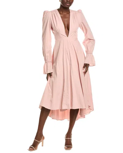 Azeeza Willow Midi Dress In Dusty Pink