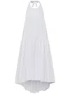 Azeeza Winston Poplin Midi Dress In 白色