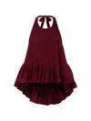 Azeeza Winston Ruffled Blouse In Burgundy