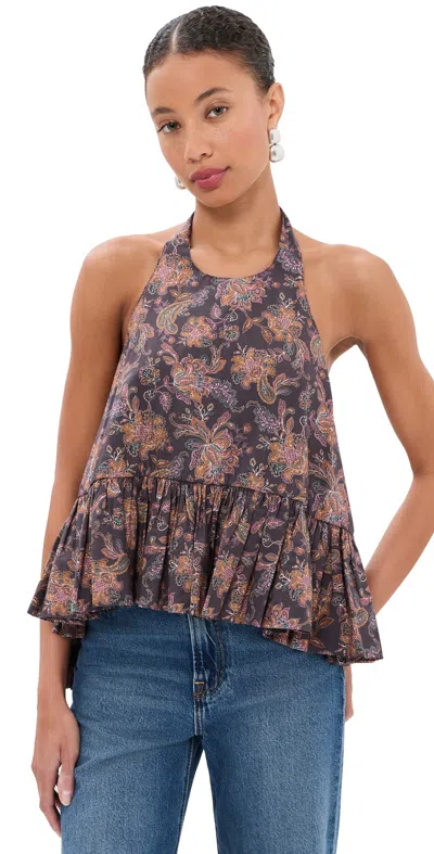 Azeeza Winston Top Chocolate Paisley