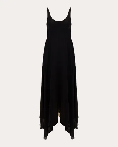 AZEEZA WOMEN'S BRIA SILK CHIFFON HIGH-LOW DRESS