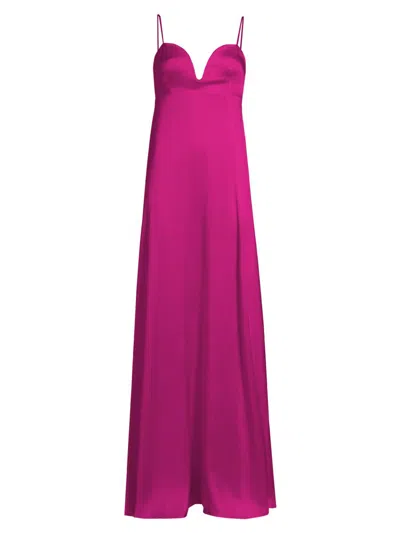 Azeeza Women's Elara Charmeuse Slip Gown In Pink