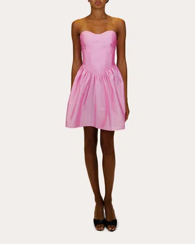 AZEEZA WOMEN'S NAINA CORSET-DETAIL TAFFETA MINI DRESS