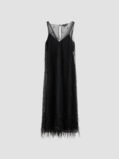 Azeeza Women's Odessa Tulle Embellished Midi Dress In Black