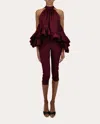 Azeeza Plath Blouse In Red