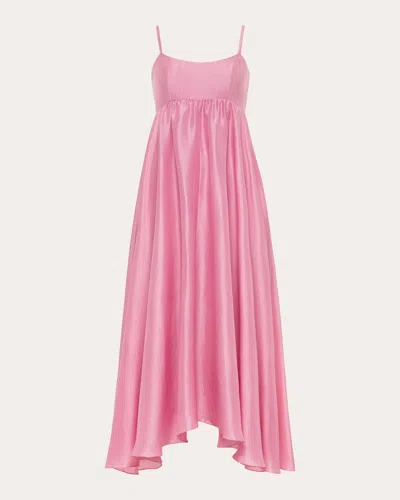 Azeeza Women's Rachel Silk Crêpe De Chine Maxi Dress In Pink