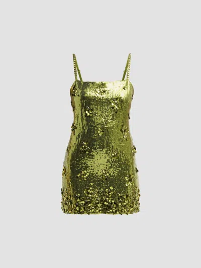 Azeeza Women's Rhodes Sequin Mini Dress In Green