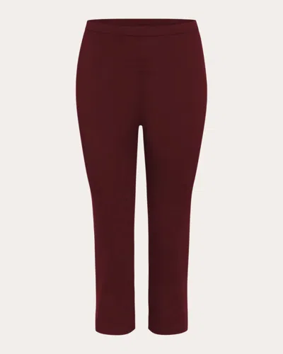 Azeeza Women's Shreya Crepe De Chine Capri Pants In Red