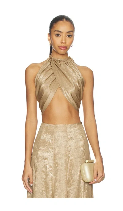 Azeeza X Revolve Naomi Top In Gold