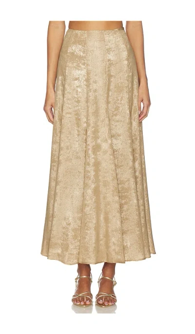 Azeeza X Revolve Soren Skirt In Gold