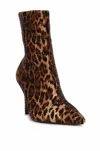 Azelia Wang Women's Chaundra Stiletto Boot In Leopard Multi In Multi