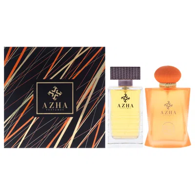 Azha For Unisex - 2 Pc Gift Set 3.3oz Al Oud Al Aswad Edp Spray, 3.3oz Arabian Lady Edp Spray In Multi