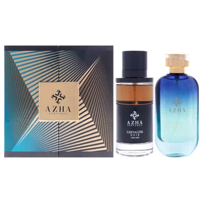 Azha For Unisex - 2 Pc Gift Set 3.3oz Chevalier Noir Edp Spray, 3.3oz Eternal Night Edp Spray