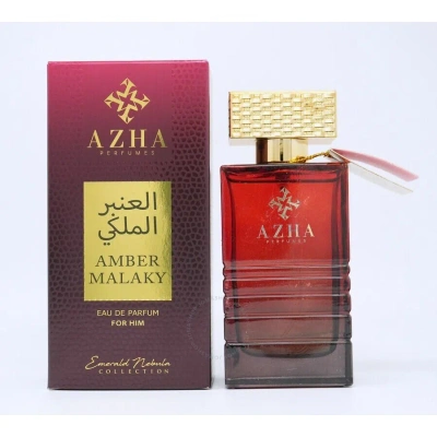 Azha Men's Amber Malaky Edp Spray 3.3 oz Fragrances 6629021040020 In Amber / Green