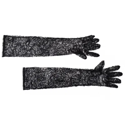 Azima Musayeva Women's Black Galelee Long Gloves