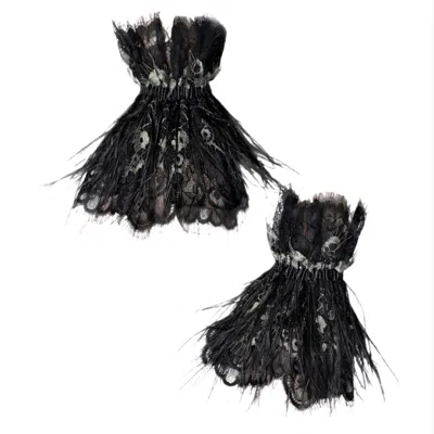 Azima Musayeva Women's Black Selena Cuffs