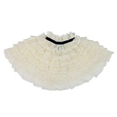 Azima Musayeva Women's White Agatha Oversized Collar