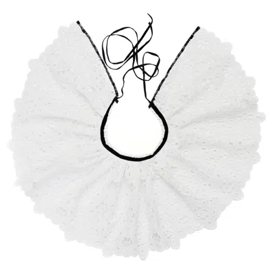 Azima Musayeva Women's White Eloisa Collar