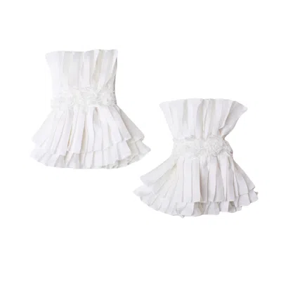 Azima Musayeva Women's White Gianna Cuffs